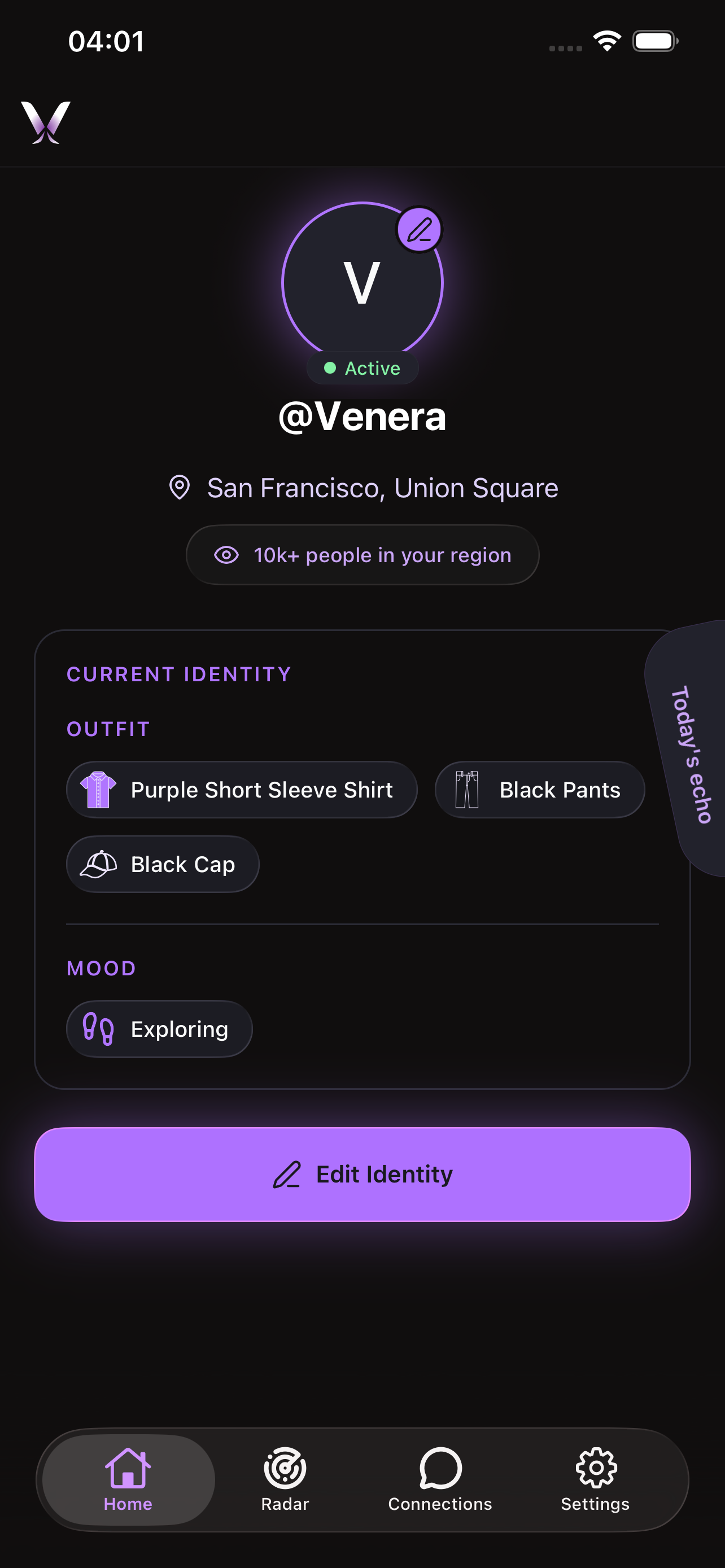 Venera identity editor